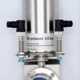 Pneumatically Operated Butterfly Valve, Threaded, type G-G | DN32