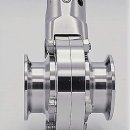 Stainless steel butterfly valves, CLAMP type C-C DN25 (collar 50.5mm)