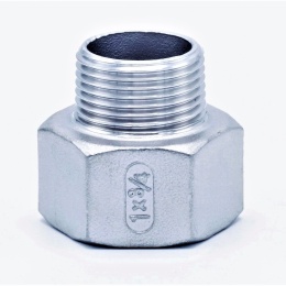 Threaded reducer M/F / with hexagon / type 325, 1/2"x1/4"