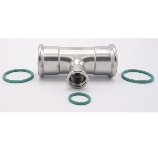 T Piece, Press Fittings, reduced F/F/F 42_22_42