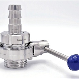 Nerezové klapky přímé, potravinářské šroubení typ G-G