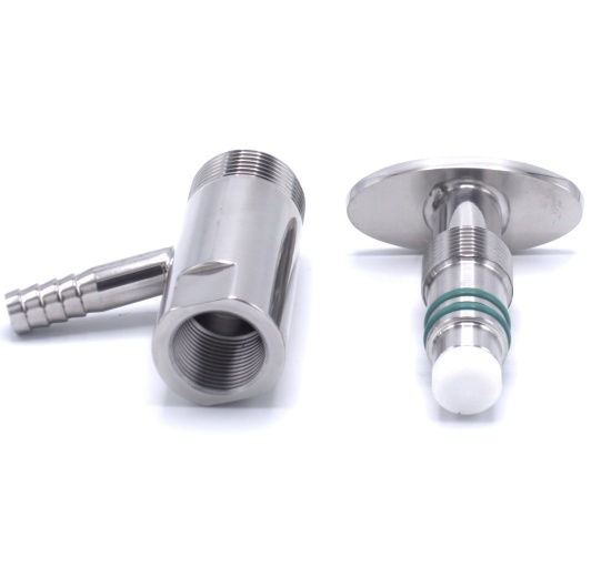 Stainless steel sampling valve, threaded 3/4"