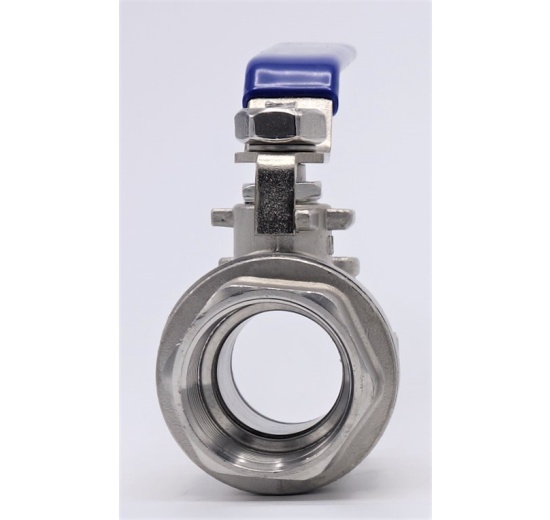 Stainless steel ball valve with full bore, two- piece | 1”
