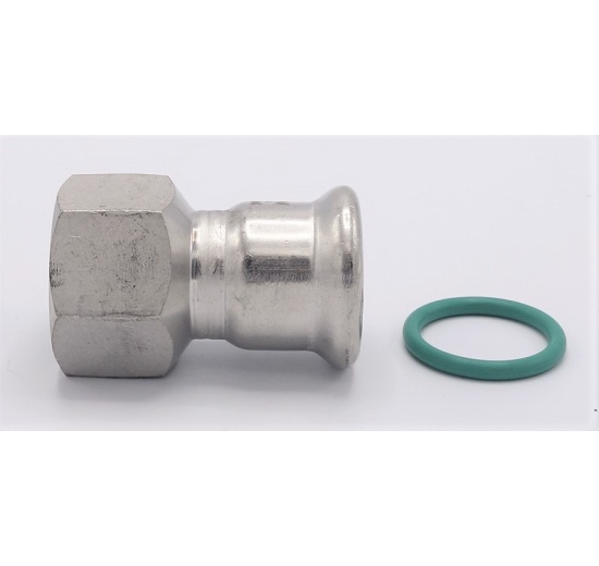 Pressing Reducer Stainless Steel / internal thread (threaded adapter) |22 mm_3/4"