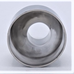 geschweißter Reduzierexzenter, Edelstahl, lang