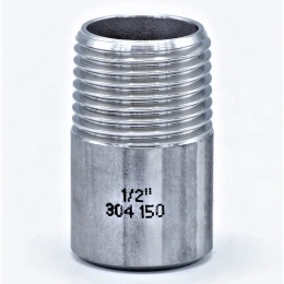 Nipple / Welding Nipple / Type 308 1/2", stainless steel fittings