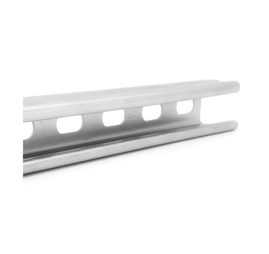Perforated galvanized mounting beam