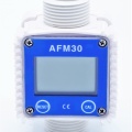 Electronic turbine flow meter with LCD display