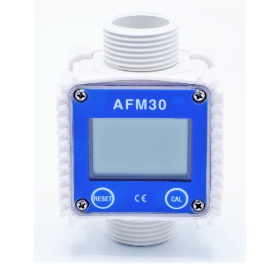 Electronic turbine flow meter with LCD display