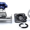 Manually operated diaphragm valves, clamp type C-C