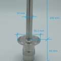 Stainless steel thermometer well | 100 mm (1/2") CLAMP DN25