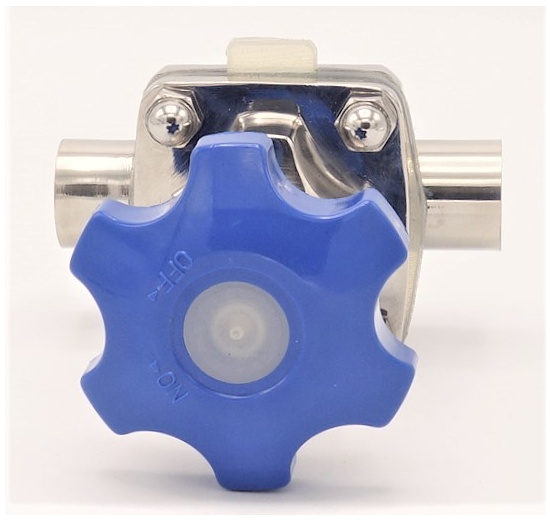 Diaphragm valve, welded S-S, Silikone DN25