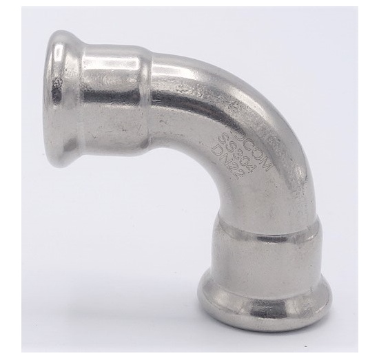 Elbow 90°, Press Fittings, F/F 22 mm