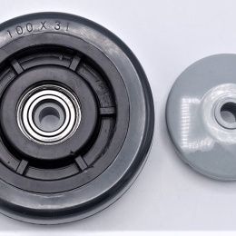 Transport Casters, stainless steel, diameter 125 mm