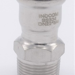 Pressing Reducer Stainless Steel /external thread (threaded adapter) |22 mm_3/4"