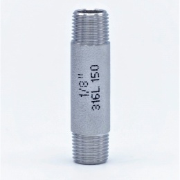 Stainless Steel Barrel Nipple / type 310, thread 1/8"