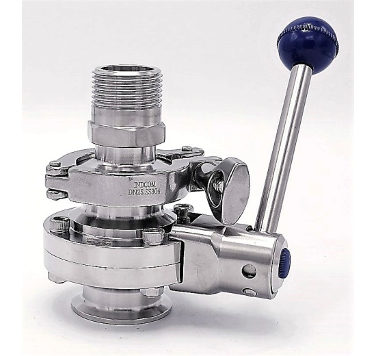 Stainless steel butterfly valves type C-C Sanitary process valve