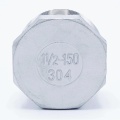 Stainless steel threaded end cap with hexagon type 330 6/4"