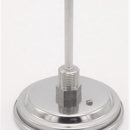 All-stainless steel bimetal thermometer with immersion shaft, threaded | 0-150 ℃ (1/2”) 100 mm