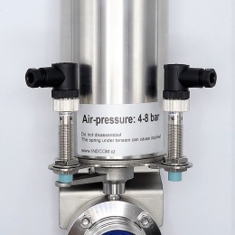 Pneumatically Operated Butterfly Valve, Threaded, type G-G | DN25