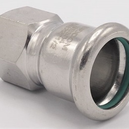 Pressing Reducer Stainless Steel / internal thread (threaded adapter) |22 mm_1/2"