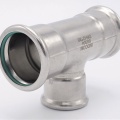 stainless steel T Piece, Press Fittings, reduced F/F/F 42_35_42