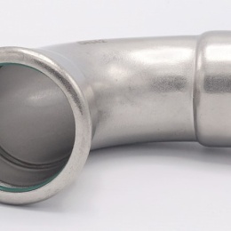 Elbow 90°, Press Fittings, F/F 42 mm stainless steel