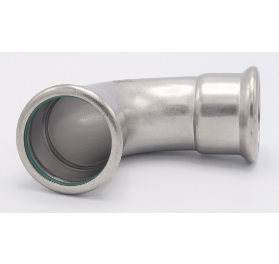 Elbow 90°, Press Fittings, F/F 42 mm stainless steel