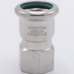 Pressing Reducer Stainless Steel / internal thread (threaded adapter) |22 mm_1/2"