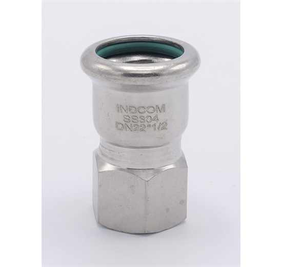 Pressing Reducer Stainless Steel / internal thread (threaded adapter) |22 mm_1/2"