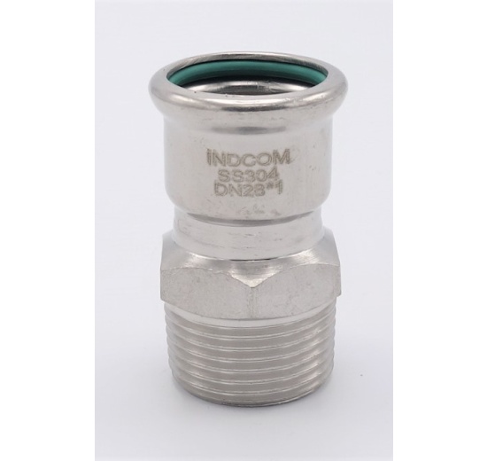 Pressing Reducer Stainless Steel /external thread (threaded adapter) |28 mm_1"