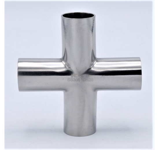 Welded Cross DN25 (28x1,5mm), stainless steel