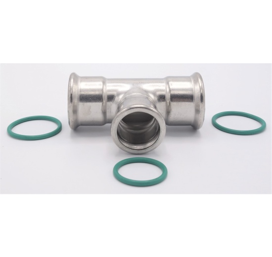 T Piece, Press Fittings, reduced F/F/F 35_28_35