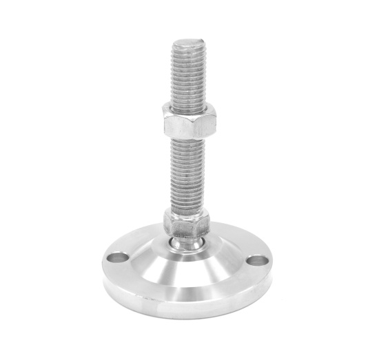 Stainless steel legs, height adjustable, with joint D100 M20 100 mm