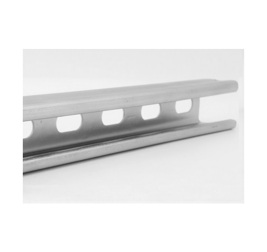 Perforated galvanized mounting beam