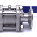 Stainless Steel Full Flow Ball Valve, 3-piece, CLAMP DN15 (K50.5)