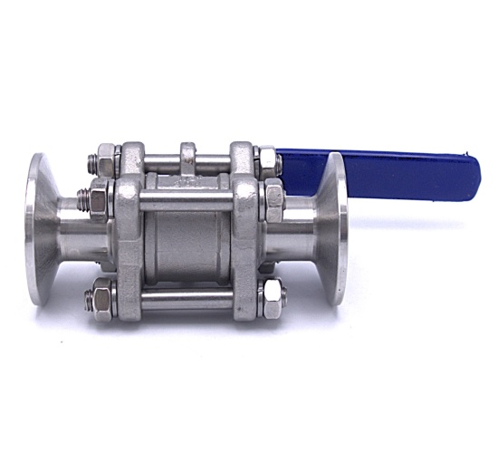 Stainless Steel Full Flow Ball Valve, 3-piece, CLAMP DN15 (K50.5)