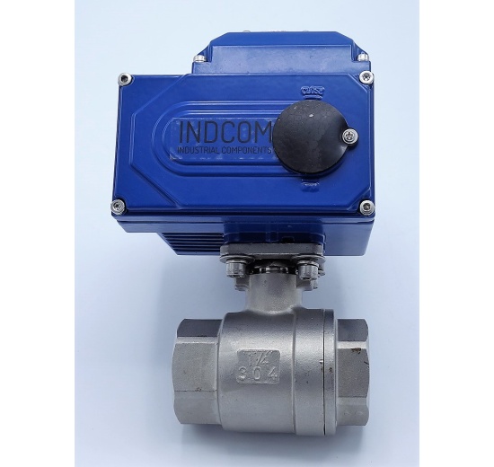 Stainless ball valve, 2- pieced with mounting plate for actuator