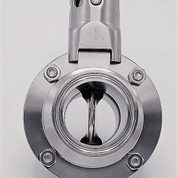 edelstahl absperrklappe, CLAMP/Klemme type C-C DN40 (collar 50.5mm)