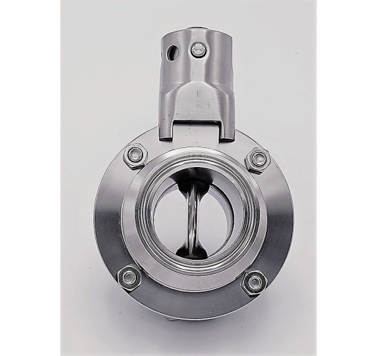 edelstahl absperrklappe, CLAMP/Klemme type C-C DN40 (collar 50.5mm)