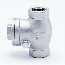 Stainless steel check valve, floating, threaded | 1/2”