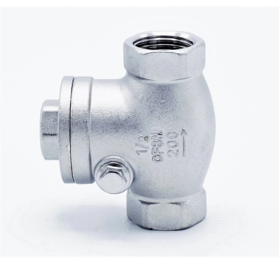 Stainless steel check valve, floating, threaded | 1/2”