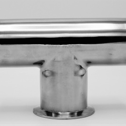 T Piece, clamp DN65, stainless steel