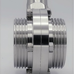 Stainless Steel Butterfly Valve, Threaded, type G-G | DN50