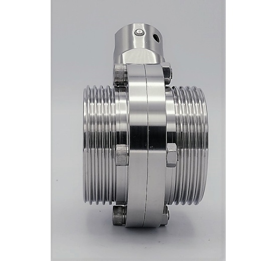 Stainless Steel Butterfly Valve, Threaded, type G-G | DN50