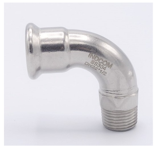 Elbow 90°, Press Fittings, F/external thread | 22 mm_1/2"