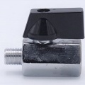 Brass ball valve MINI with reduced flow, one-piece, threaded 1/8”