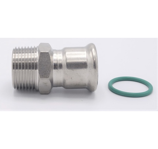 Pressing Reducer Stainless Steel /external thread (threaded adapter) |28 mm_1"