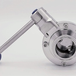 Stainless steel butterfly valves, CLAMP type C-C DN40 (collar 50.5mm)