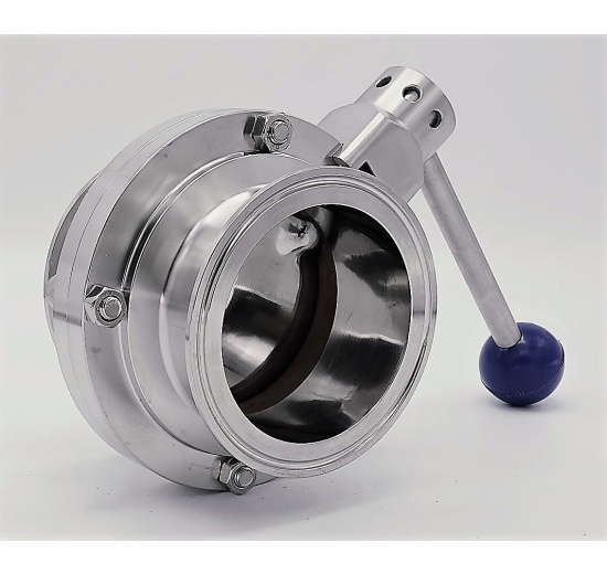 Stainless steel butterfly valves, CLAMP type C-C DN80(K106)